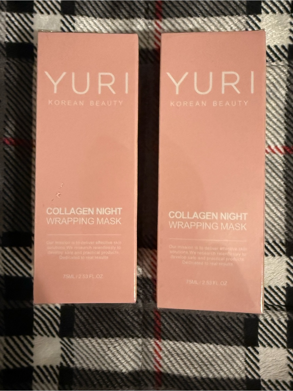 Yuri Collagen Night Wrapping Mask - Pink